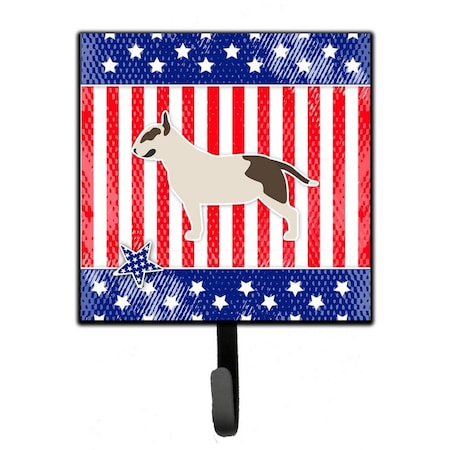 Jensendistributionservices USA Patriotic Bull Terrier Leash or Key Holder MI1709918